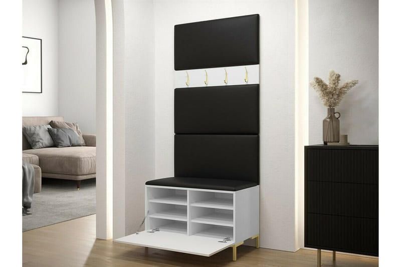 Dunvegan Hallmöbelset 84x46 cm White - Møbler - Gangmøbler - Møbelsett til gang & entre