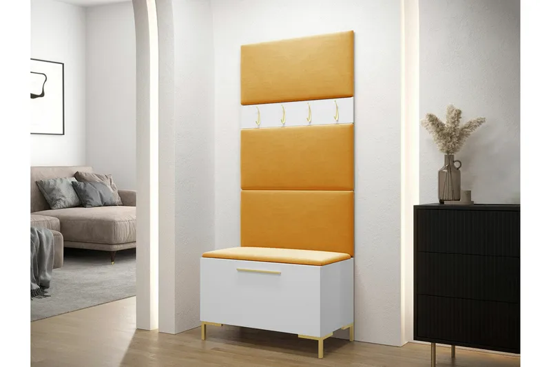 Dunvegan Hallmöbelset 84x46 cm White - Møbler - Gangmøbler - Møbelsett til gang & entre