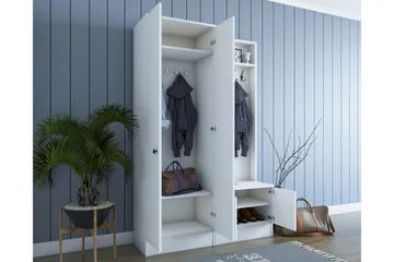 Erickslund Hallmøbelsett - Hvit - Møbler - Gangmøbler - Møbelsett til gang & entre