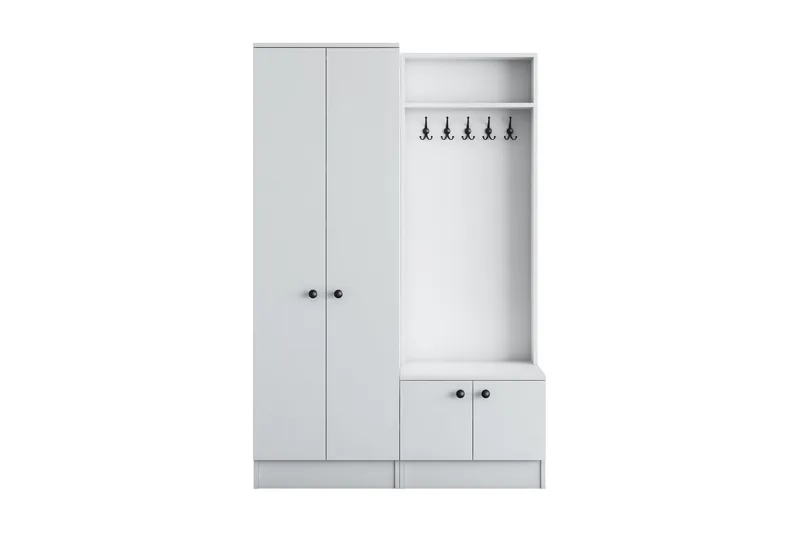 Erickslund Hallmøbelsett - Hvit - Møbler - Gangmøbler - Møbelsett til gang & entre