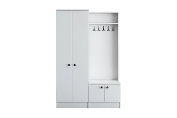 Erickslund Hallmøbelsett - Hvit - Møbler - Gangmøbler - Møbelsett til gang & entre