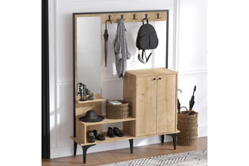 Gangmøbelsett Cirsinia 35x114 cm - Natur/Hvit - Møbler - Gangmøbler - Møbelsett til gang & entre