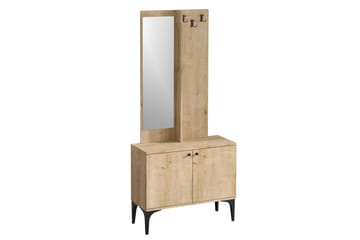 Gangmøbelsett Huacapa 35x90 cm - Natur/Hvit - Møbler - Gangmøbler - Møbelsett til gang & entre