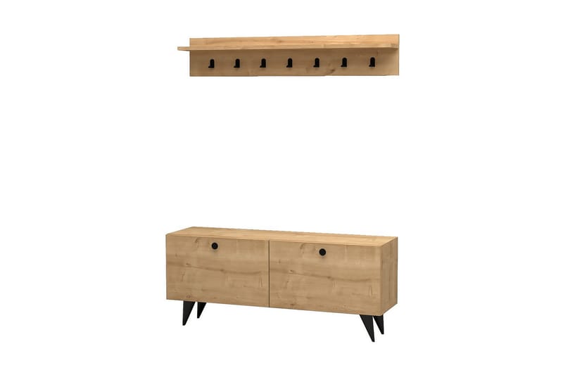 Gangmøbelsett Peckeldon 35x113 cm - Natur - Møbler - Gangmøbler - Møbelsett til gang & entre