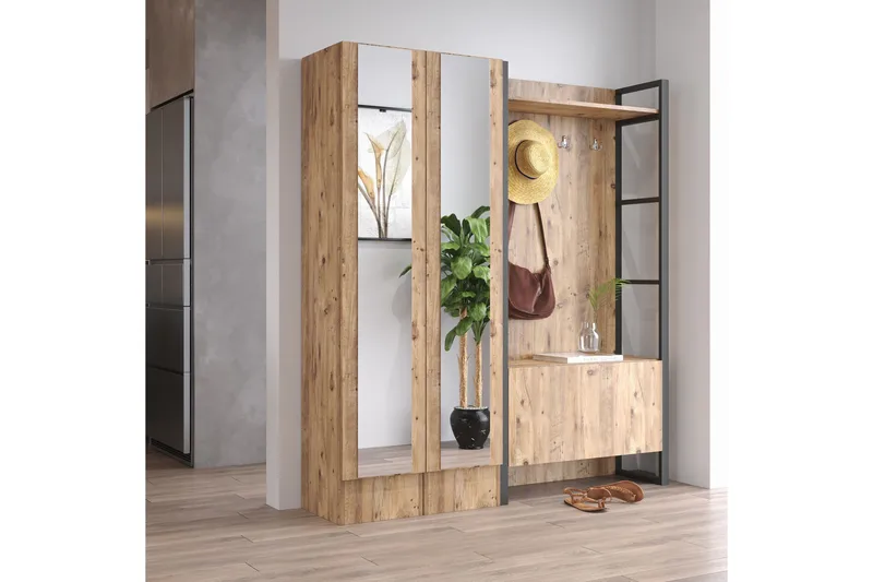 Hardyng Gangmøbelsett 34x90 cm - Natur - Møbler - Gangmøbler - Møbelsett til gang & entre