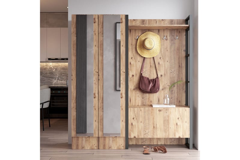 Hardyng Gangmøbelsett 34x90 cm - Natur - Møbler - Gangmøbler - Møbelsett til gang & entre