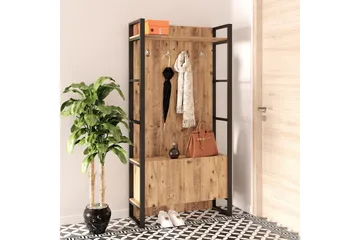 Hardyng Hallmöbelset 34x90 cm Dobbel Venstre - Natur - Møbler - Gangmøbler - Møbelsett til gang & entre