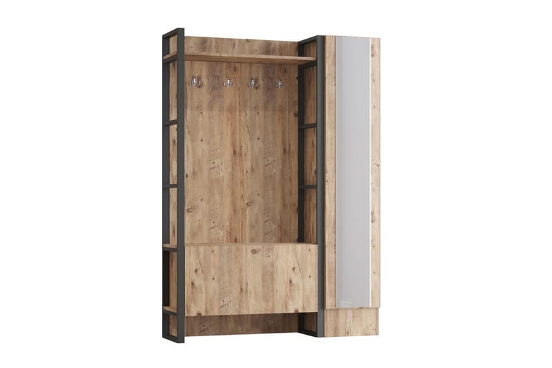 Hardyng Hallmöbelset 34x90 cm Høyre - Natur - Møbler - Gangmøbler - Møbelsett til gang & entre