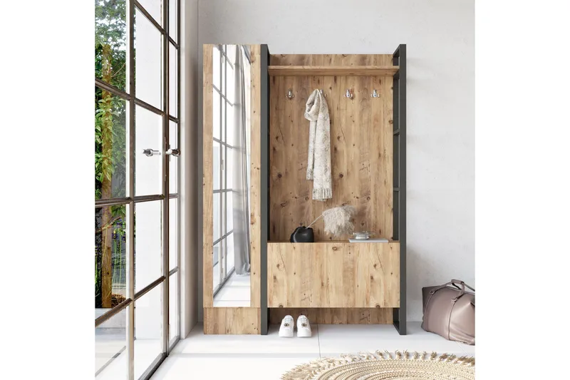 Hardyng Hallmöbelset 34x90 cm Venstre - Natur - Møbler - Gangmøbler - Møbelsett til gang & entre
