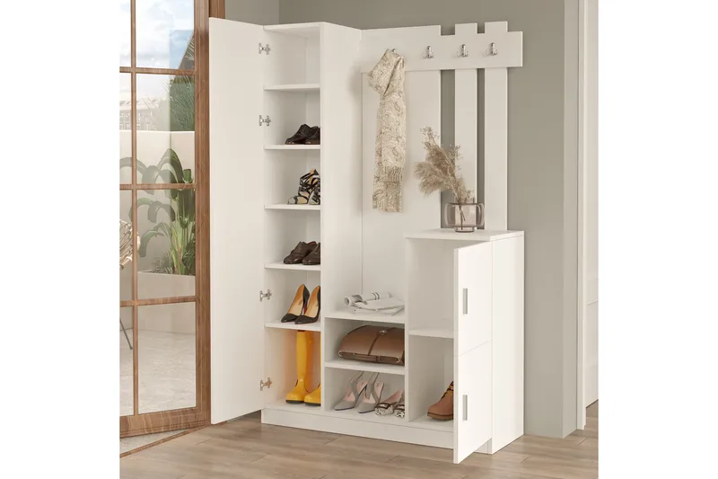 Hialeh Gangmøbelsett - Hvit - Møbler - Gangmøbler - Møbelsett til gang & entre