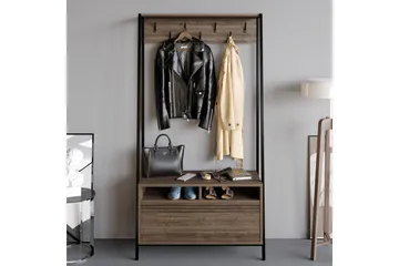 Imoveis Gangmøbelsett 30 cm - Mørkebrun/Svart - Møbler - Gangmøbler - Møbelsett til gang & entre