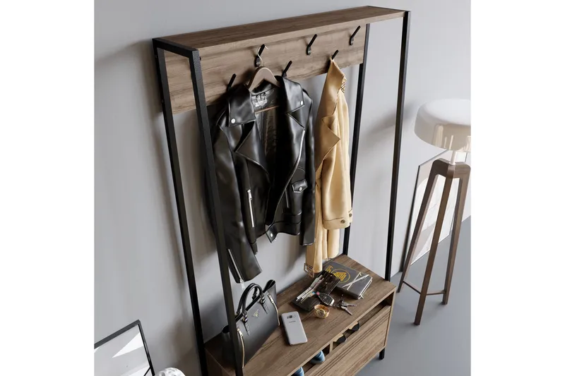 Imoveis Gangmøbelsett 30 cm - Mørkebrun/Svart - Møbler - Gangmøbler - Møbelsett til gang & entre