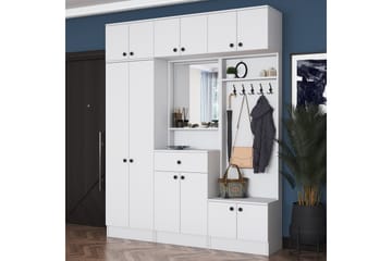 Itsuo Gangmøbelsett Hvit - Hanah Home - Møbler - Gangmøbler - Møbelsett til gang & entre