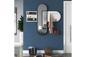 Juignac Gangmøbelsett 120 cm - Hvit - Møbler - Gangmøbler - Møbelsett til gang & entre