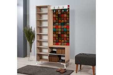 Klesskap Gillberga 100 cm - Brun - Møbler - Gangmøbler - Møbelsett til gang & entre