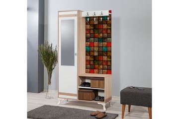 Klesskap Gillberga 100 cm - Brun - Møbler - Gangmøbler - Møbelsett til gang & entre