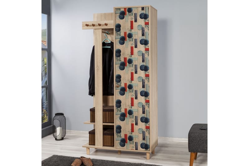 Klesskap Gillberga 90 cm - Brun - Møbler - Gangmøbler - M�øbelsett til gang & entre