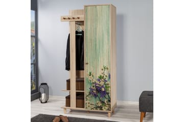 Klesskap Gillberga 90 cm - Brun - Møbler - Gangmøbler - Møbelsett til gang & entre