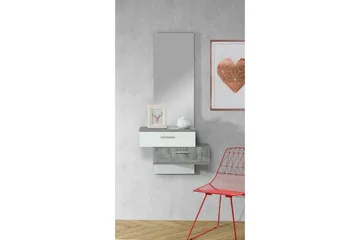 Moncerat Entremøbel 75x157 cm - Hvit - Møbler - Gangmøbler - Møbelsett til gang & entre