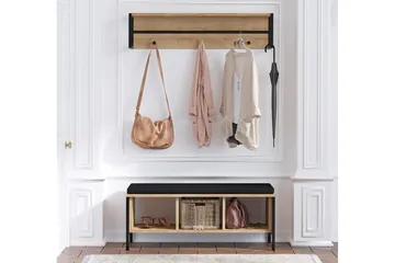 Redeby Hallmøbelsett - Brun - Møbler - Gangmøbler - Møbelsett til gang & entre