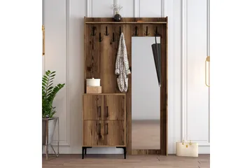 Retzow Gangmøbelsett 120 cm - Mørkebrun - Møbler - Gangmøbler - Møbelsett til gang & entre