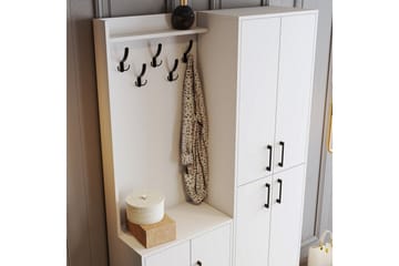 Retzow Gangmøbelsett 35x120 cm - Hvit - Møbler - Gangmøbler - Møbelsett til gang & entre
