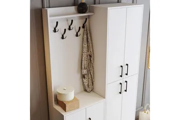 Retzow Gangmøbelsett 35x120 cm - Hvit - Møbler - Gangmøbler - Møbelsett til gang & entre