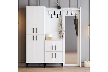 Retzow Hallmöbelset 35x180 cm - Hvit - Møbler - Gangmøbler - Møbelsett til gang & entre