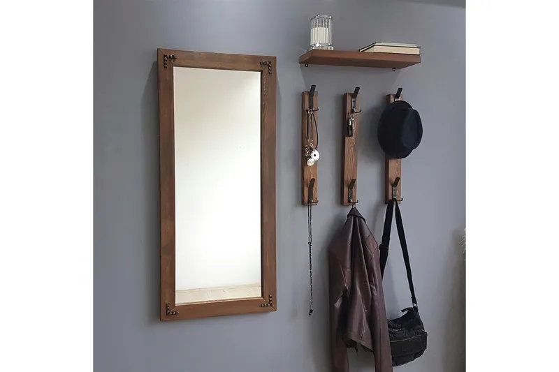 Rogahn Entremøbel 3 cm - Valnøtt - Møbler - Gangmøbler - Møbelsett til gang & entre