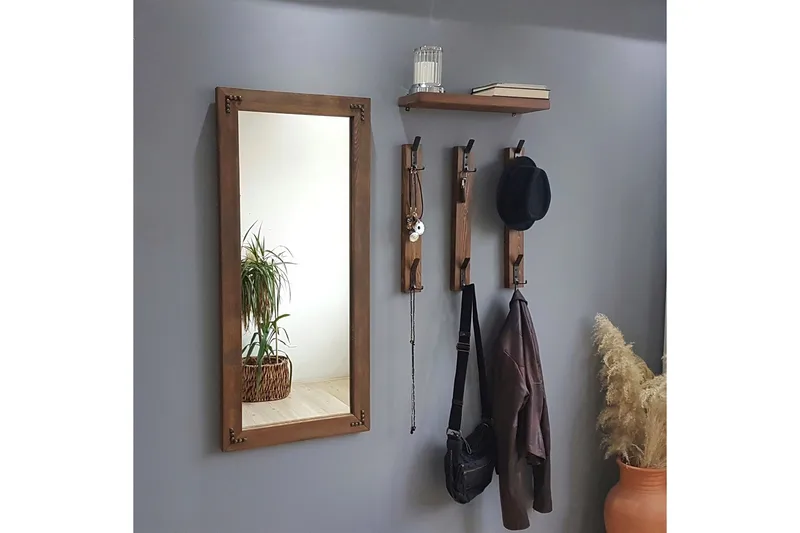 Rogahn Entremøbel 3 cm - Valnøtt - Møbler - Gangmøbler - Møbelsett til gang & entre