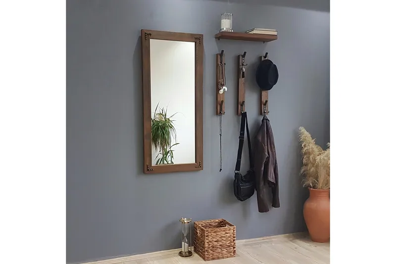 Rogahn Entremøbel 3 cm - Valnøtt - Møbler - Gangmøbler - Møbelsett til gang & entre