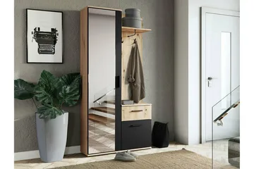 Rosehall Hallmöbelset 97x30 cm 195x Black - Møbler - Gangmøbler - Møbelsett til gang & entre