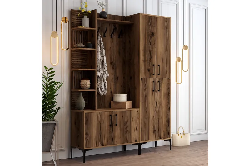 Schmida Gangmøbelsett 150 cm, Mørkebrun