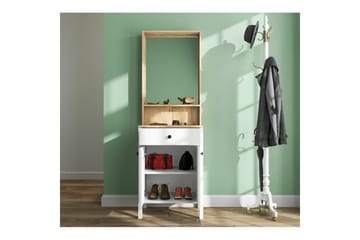 Orlan Fristående Hyllplan 190 cm - Natur/Hvit - Møbler - Gangmøbler - Møbelsett til gang & entre