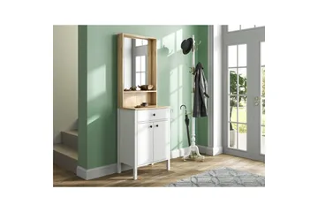 Orlan Fristående Hyllplan 190 cm - Natur/Hvit - Møbler - Gangmøbler - Møbelsett til gang & entre