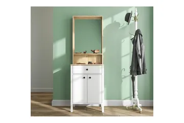 Orlan Fristående Hyllplan 190 cm - Natur/Hvit - Møbler - Gangmøbler - Møbelsett til gang & entre