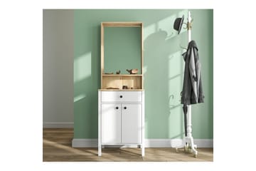 Orlan Fristående Hyllplan 190 cm - Natur/Hvit - Møbler - Gangmøbler - Møbelsett til gang & entre