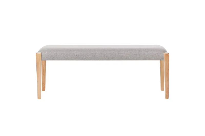 Polstret benk Elyria Grå/lyst tre - Grå/lyst tre - Møbler - Gangmøbler - Gangbenk
