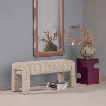 Polstret benk Frex 110 cm - Brun - Møbler - Gangmøbler - Gangbenk