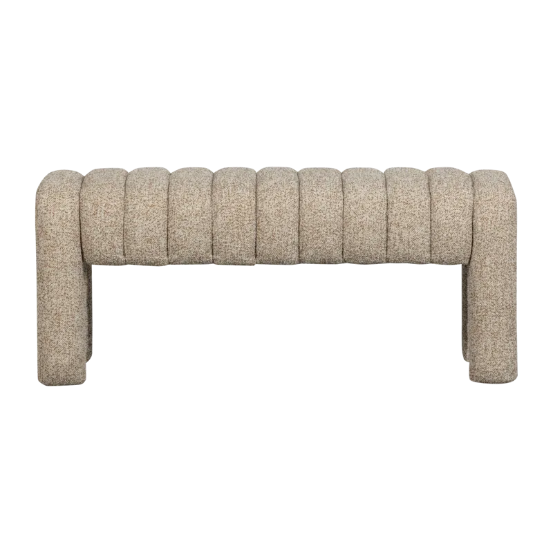 Polstret benk Frex 110 cm, Brun