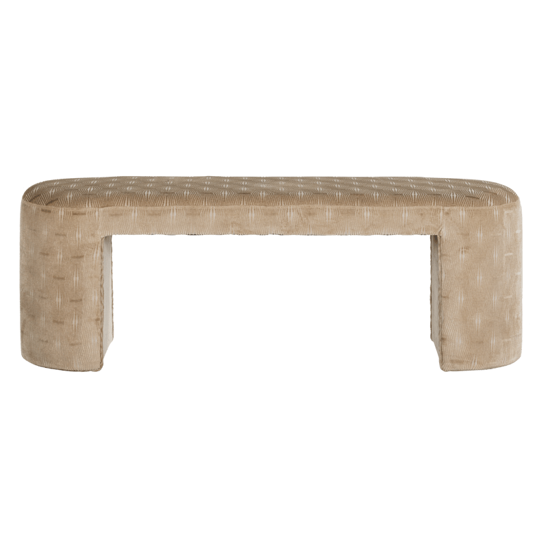 Polstret benk Jacob 130 cm, Natur