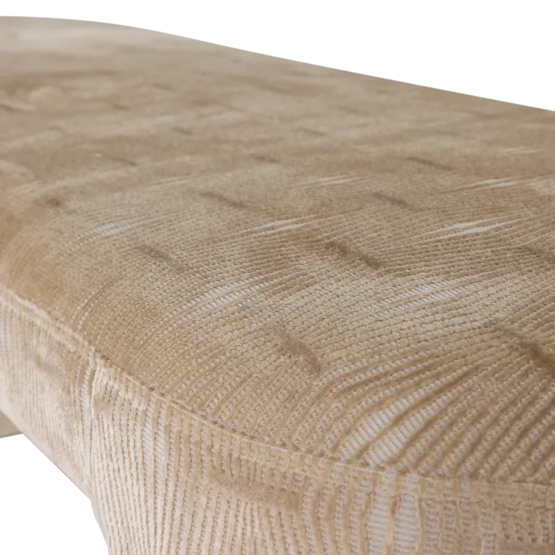 Polstret benk Jacob 130 cm - Natur - Møbler - Gangmøbler - Gangbenk