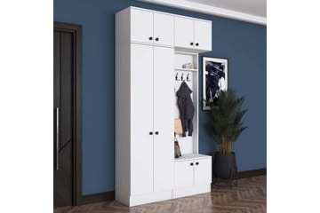 Quorra Entrémøbelsett - Hvit - Møbler - Gangmøbler - Møbelsett til gang & entre