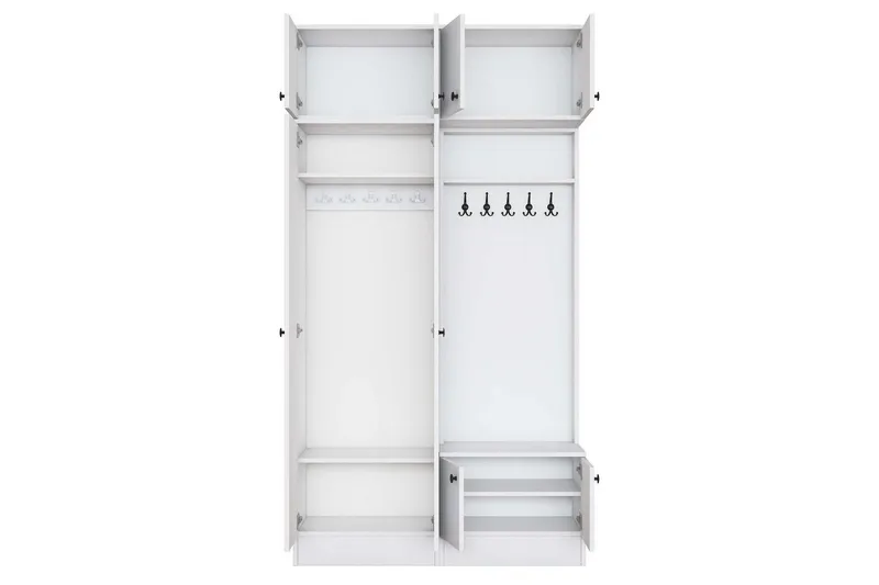 Quorra Entrémøbelsett - Hvit - Møbler - Gangmøbler - Møbelsett til gang & entre