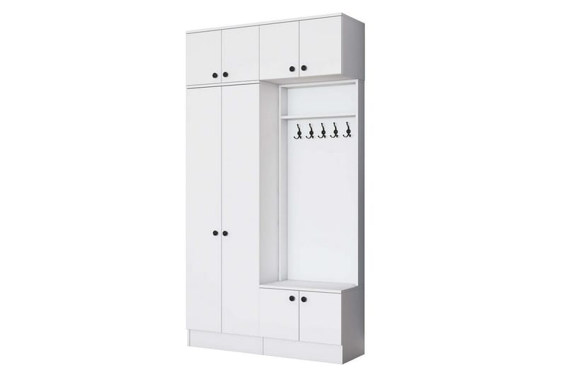 Quorra Entrémøbelsett - Hvit - Møbler - Gangmøbler - Møbelsett til gang & entre