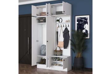 Quorra Entrémøbelsett - Hvit - Møbler - Gangmøbler - Møbelsett til gang & entre