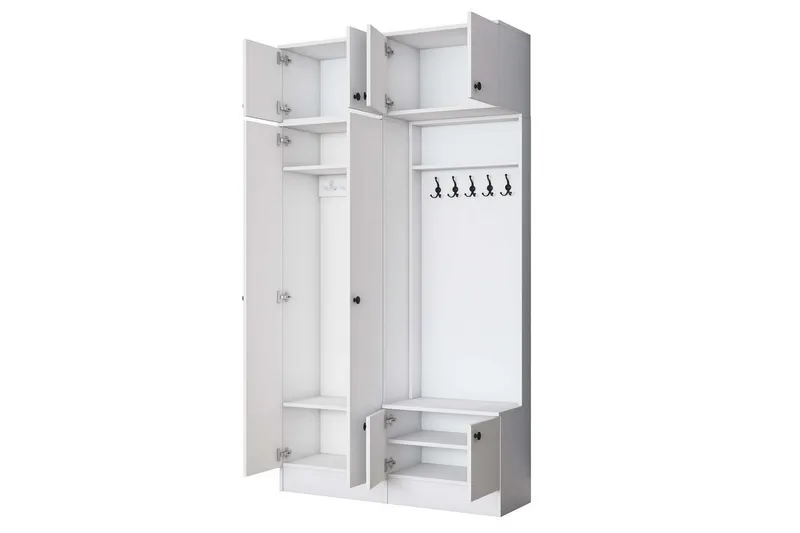 Quorra Entrémøbelsett - Hvit - Møbler - Gangmøbler - Møbelsett til gang & entre