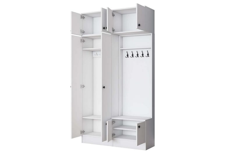 Quorra Entrémøbelsett - Hvit - Møbler - Gangmøbler - Møbelsett til gang & entre