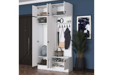 Quorra Entrémøbelsett - Hvit - Møbler - Gangmøbler - Møbelsett til gang & entre