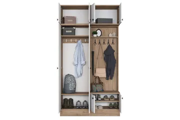 Quorra Entrémøbelsett - Valnøtt/Hvit - Møbler - Gangmøbler - Møbelsett til gang & entre